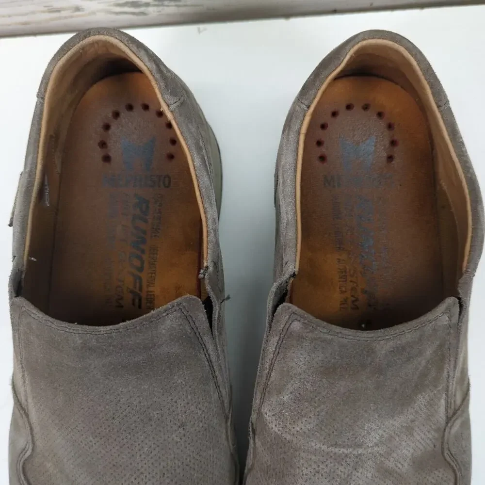 Mephisto Air-Jet Perforated Leather‎ Casual Shoes Footwear Loafers Zapatos 12.5